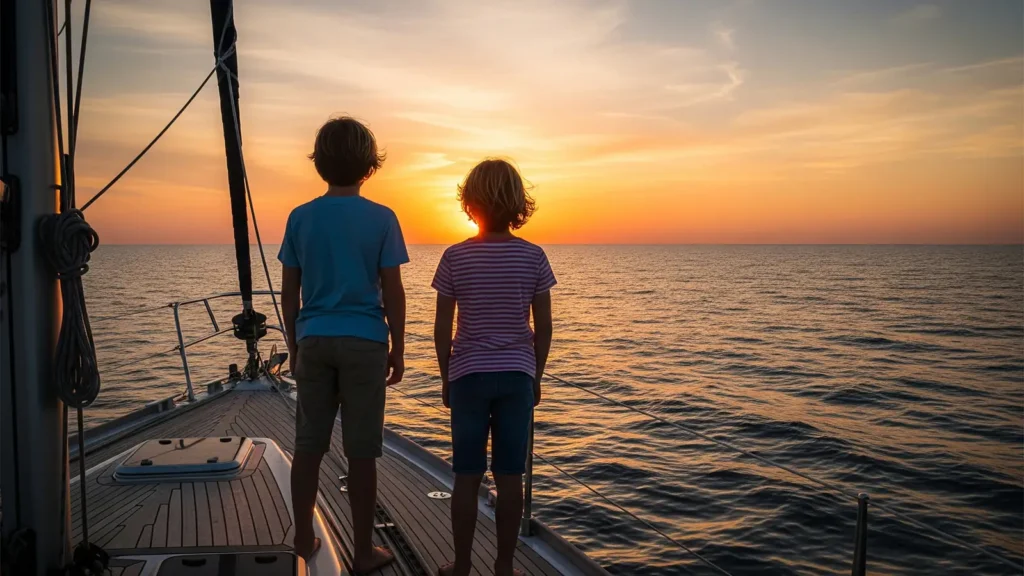 kids on komodo boat tour